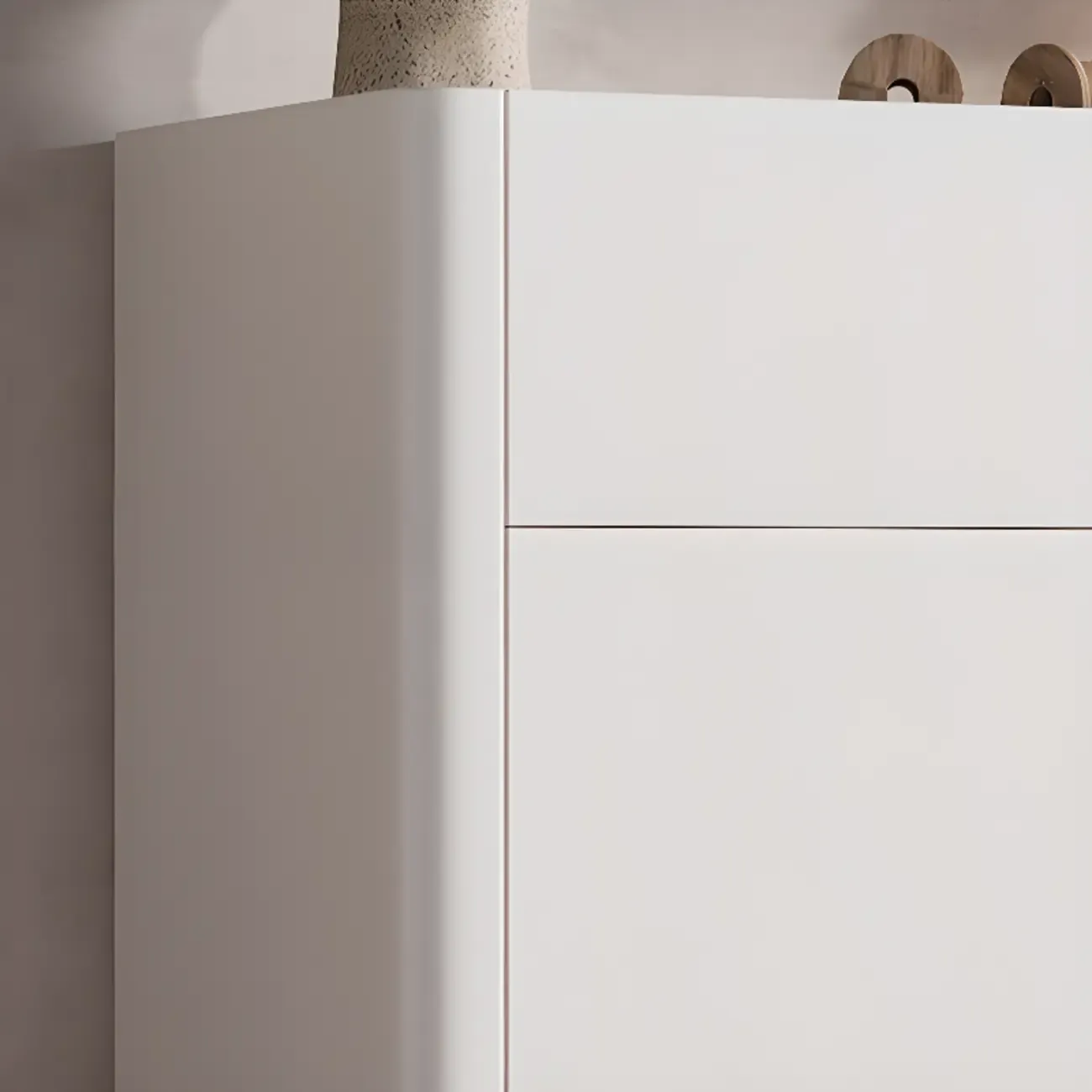 Minimalist Wood Adjustable Multi-Layer Entryway Shoe Cabinet Image - 11