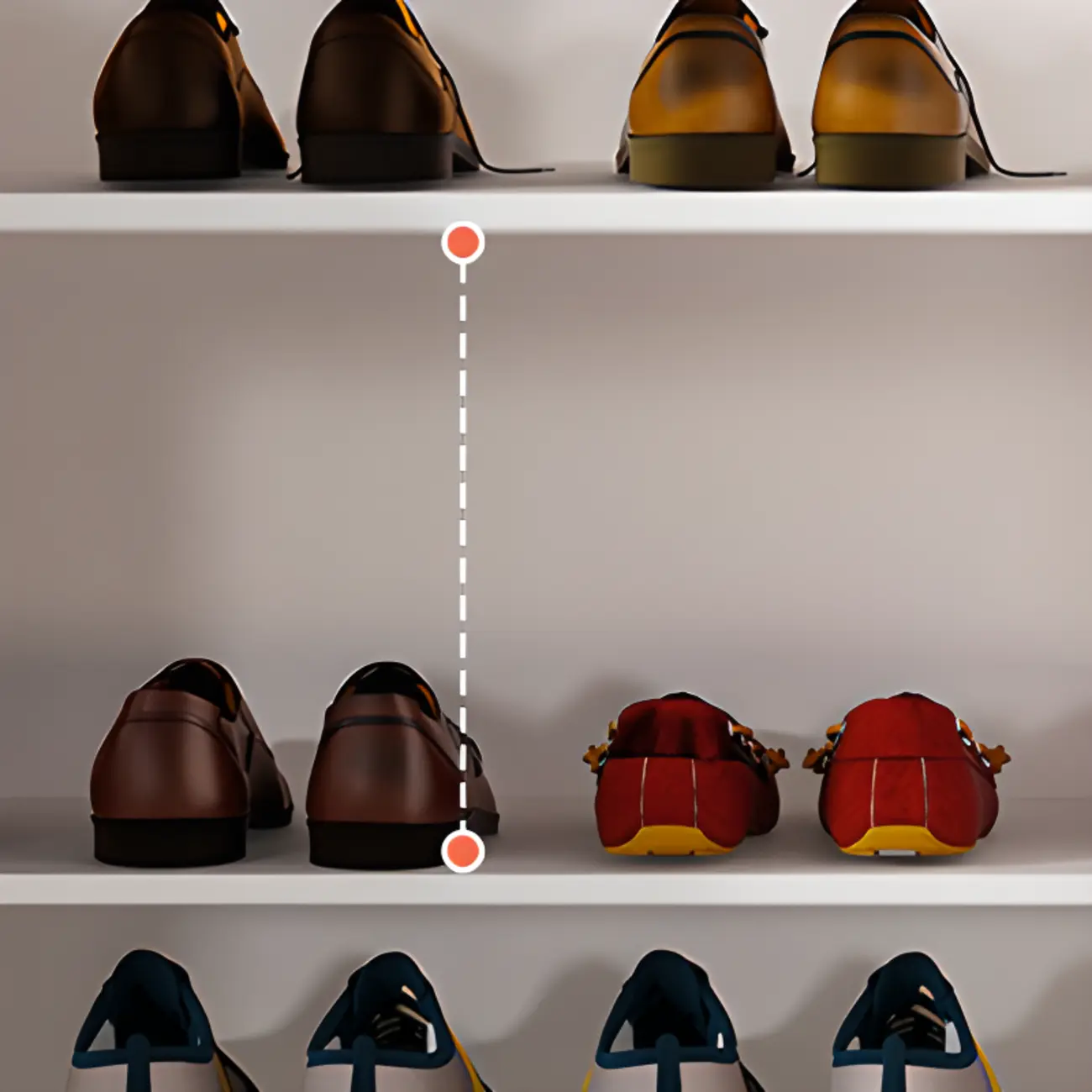 Minimalist Wood Adjustable Multi-Layer Entryway Shoe Cabinet Image - 13 | homeyfad