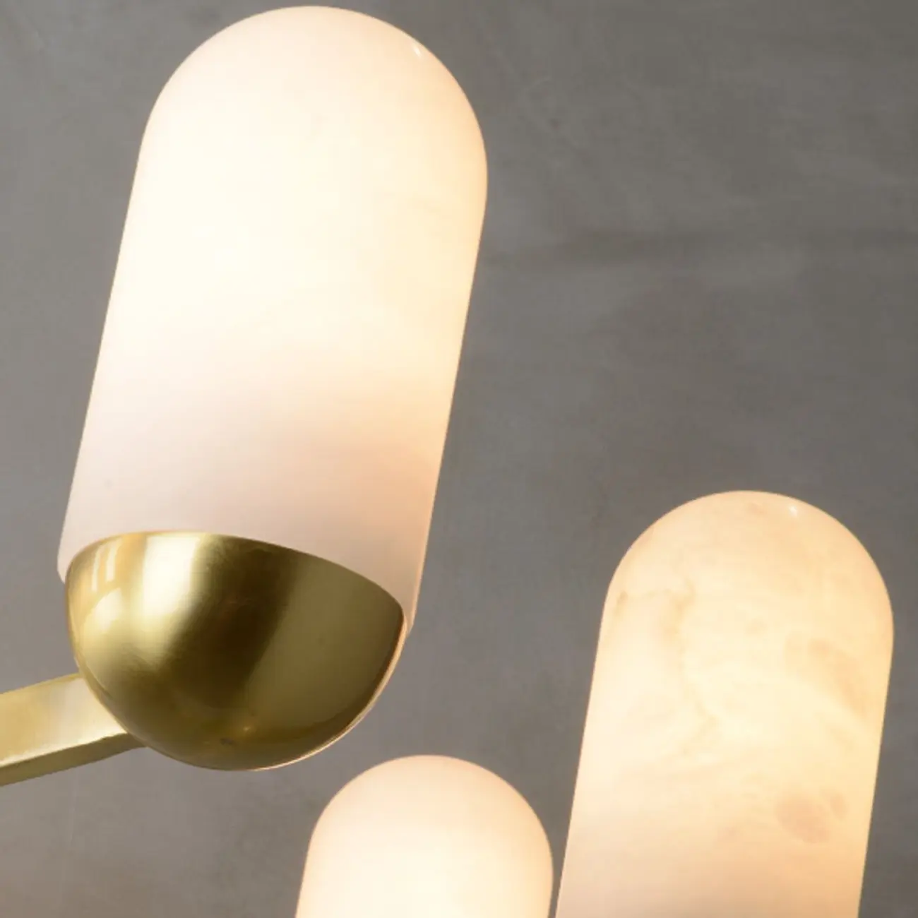 Gold Cylinder Metal Modern Linear Branching Chandelier Image - 9 | homeyfad