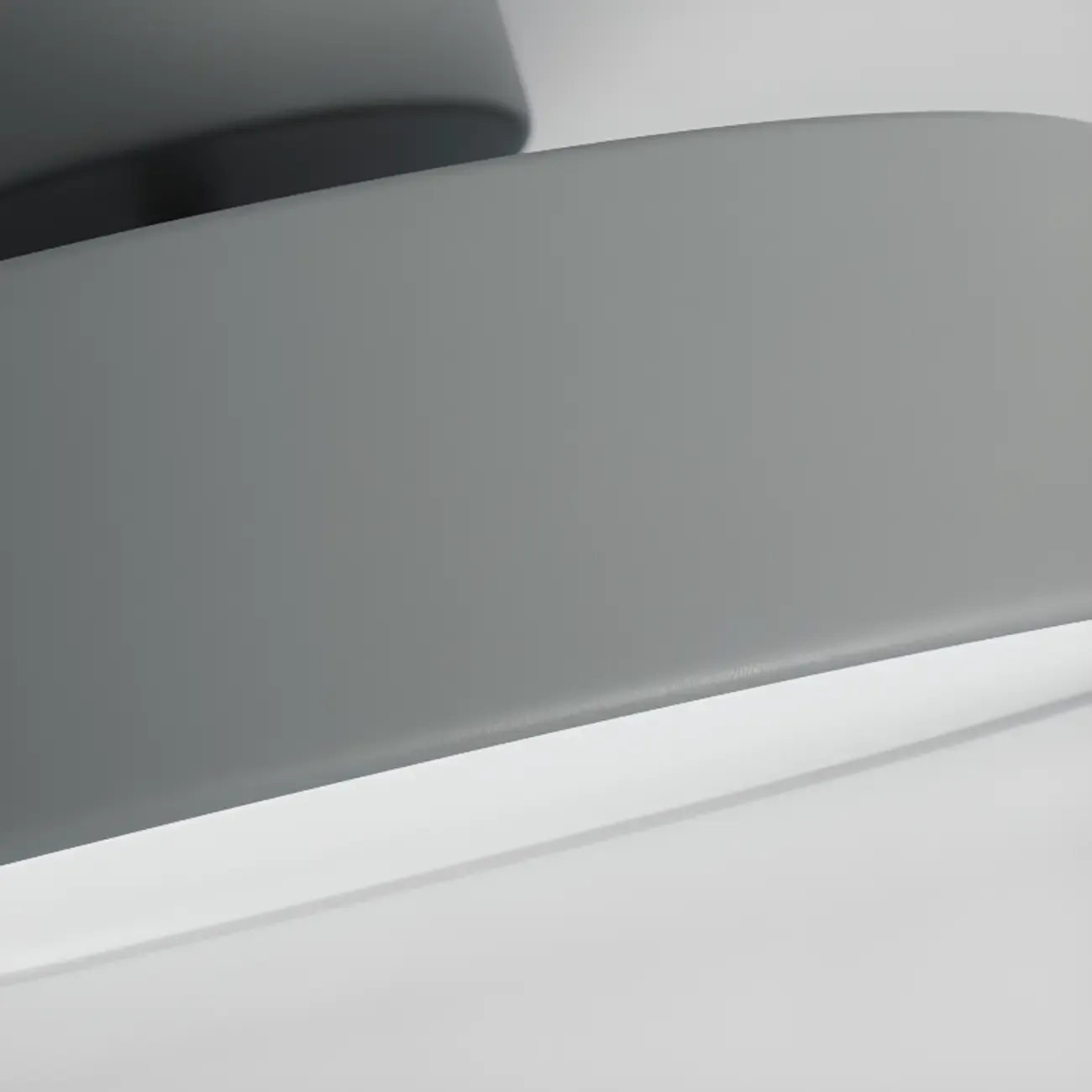 Modern Gray Drum Metal Semi Flush Ceiling Light 3-Gear Dimming Image - 16