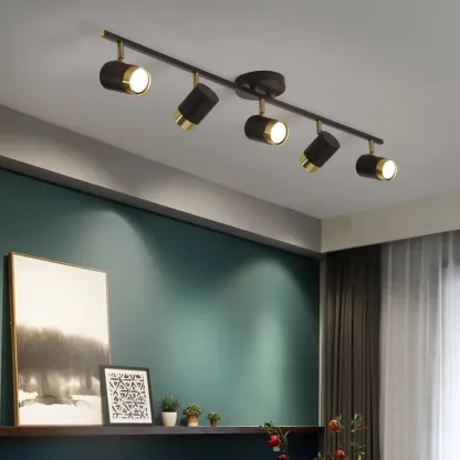 4-Light Modern Dimmable LED Track Lighting with Adjustable Head Image - 1