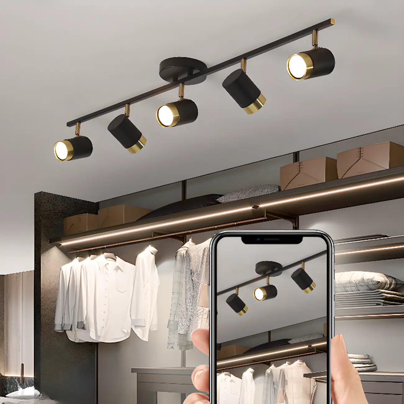 4-Light Modern Dimmable LED Track Lighting with Adjustable Head Image - 18 | homeyfad