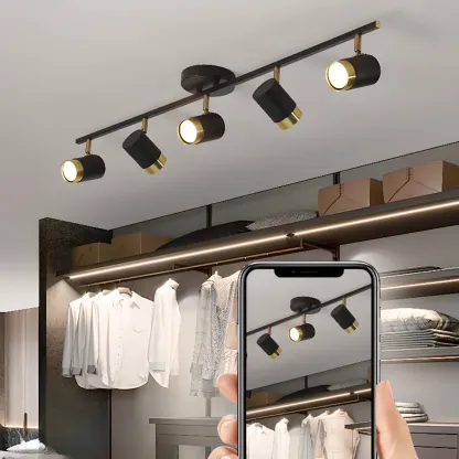 4-Light Modern Dimmable LED Track Lighting with Adjustable Head Image - 18