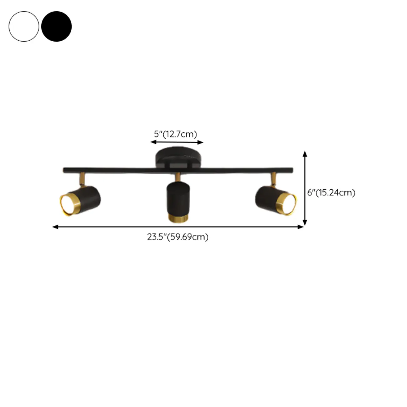 4-Light Modern Dimmable LED Track Lighting with Adjustable Head #size | homeyfad