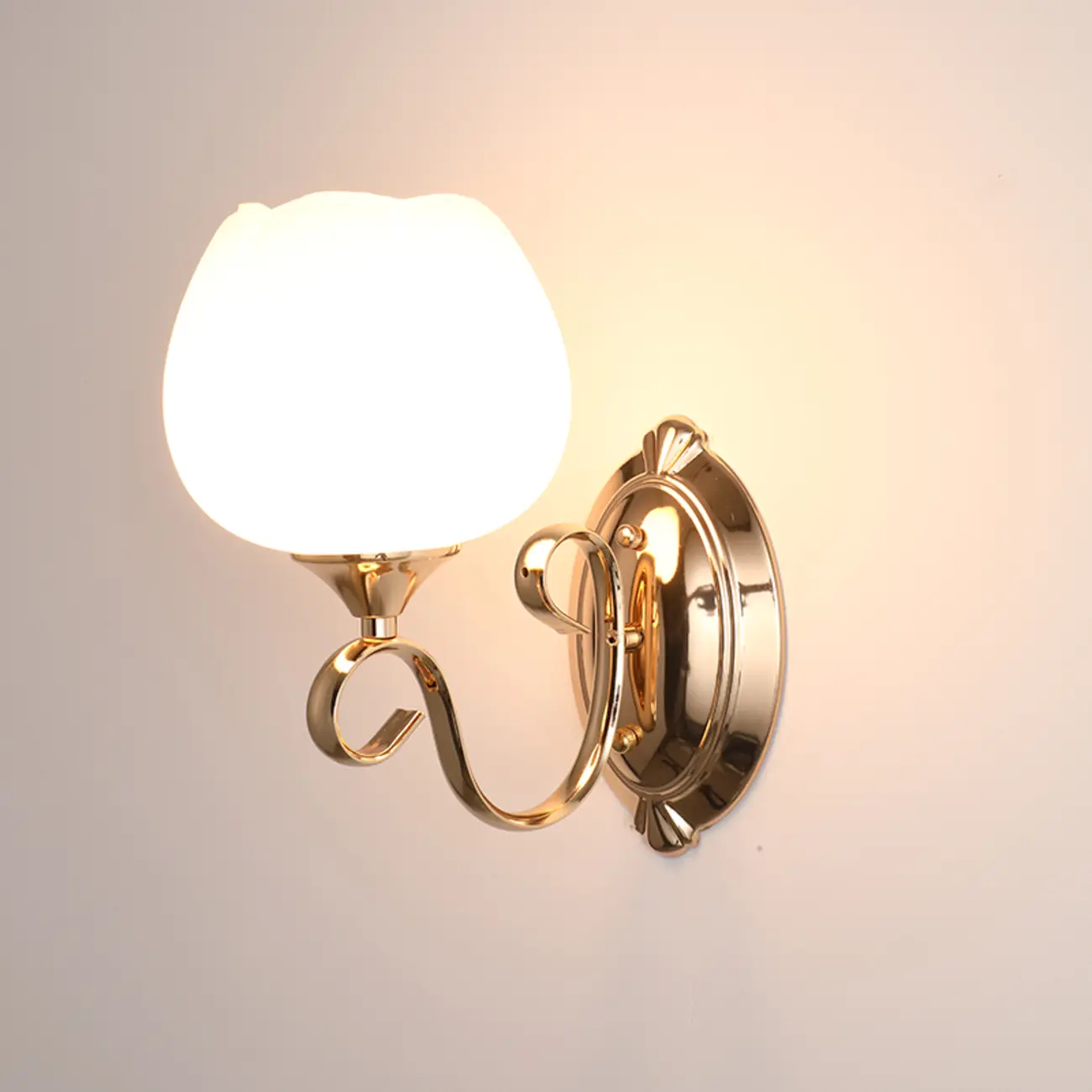 Modern Vintage Cast Iron Wall Light with Glass Shades Image - 14 | homeyfad