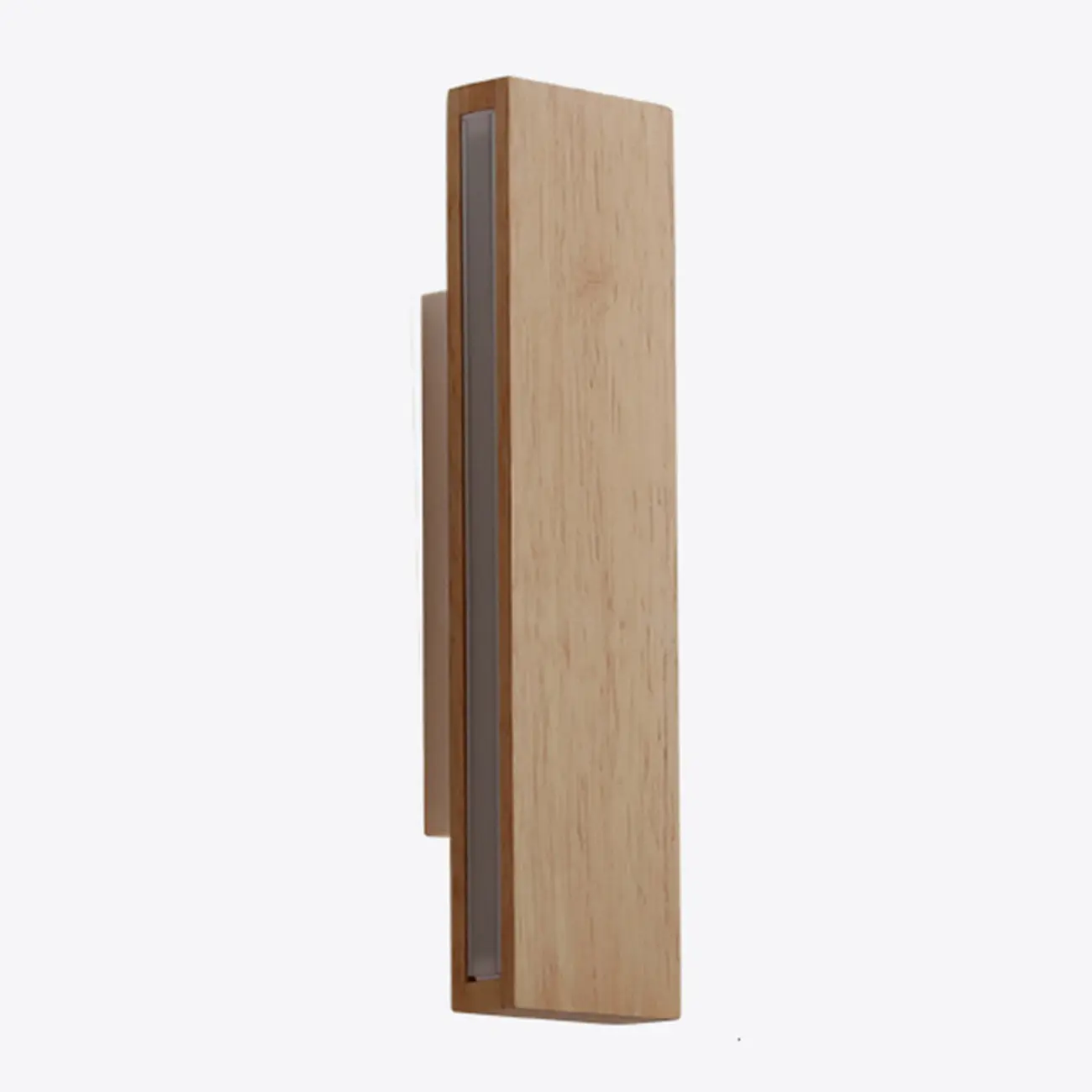 Modern Wood Wall Light with Polymer Shade for Living Room Image - 12 | homeyfad