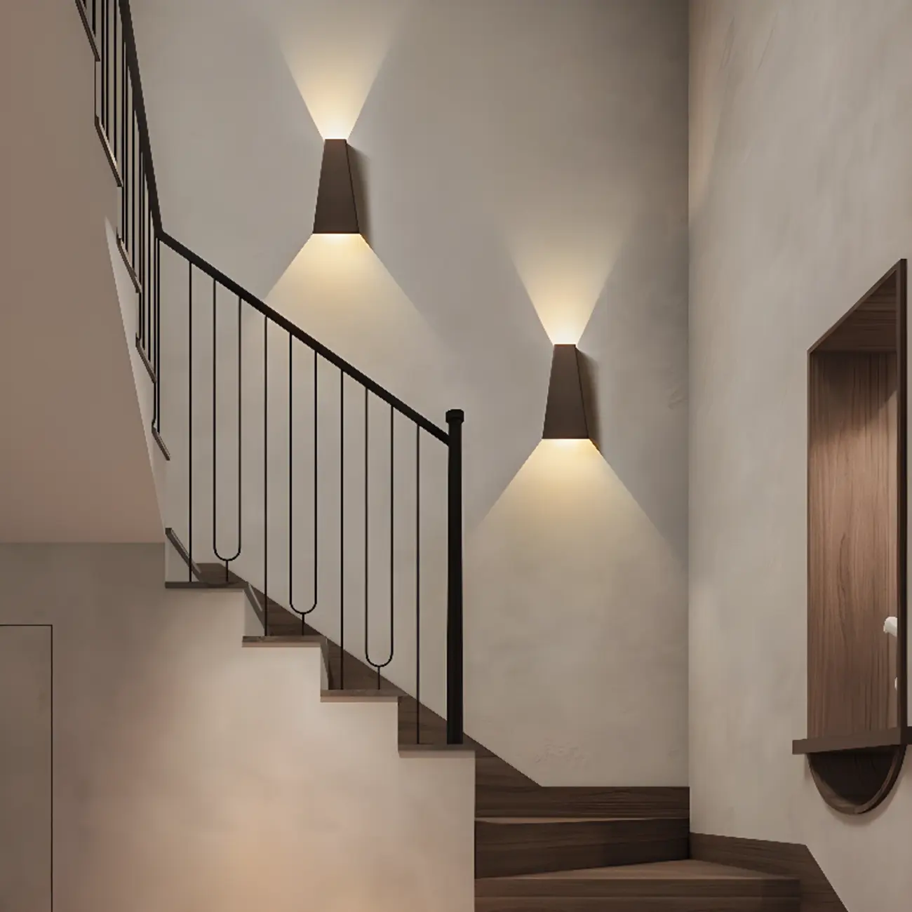 5 to 9 Inch Wall Sconce with Dual Light for Living Room  Image - 7 | homeyfad