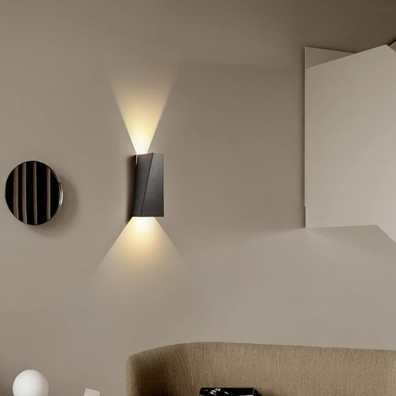 5 to 9 Inch Wall Sconce with Dual Light for Living Room  Image - 9 | homeyfad