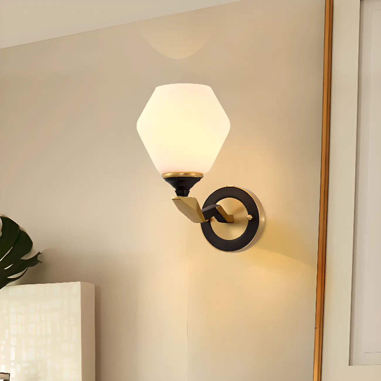 Modern 10 to 14 Inch Geometric Wall Sconce for Residential Use | homeyfad