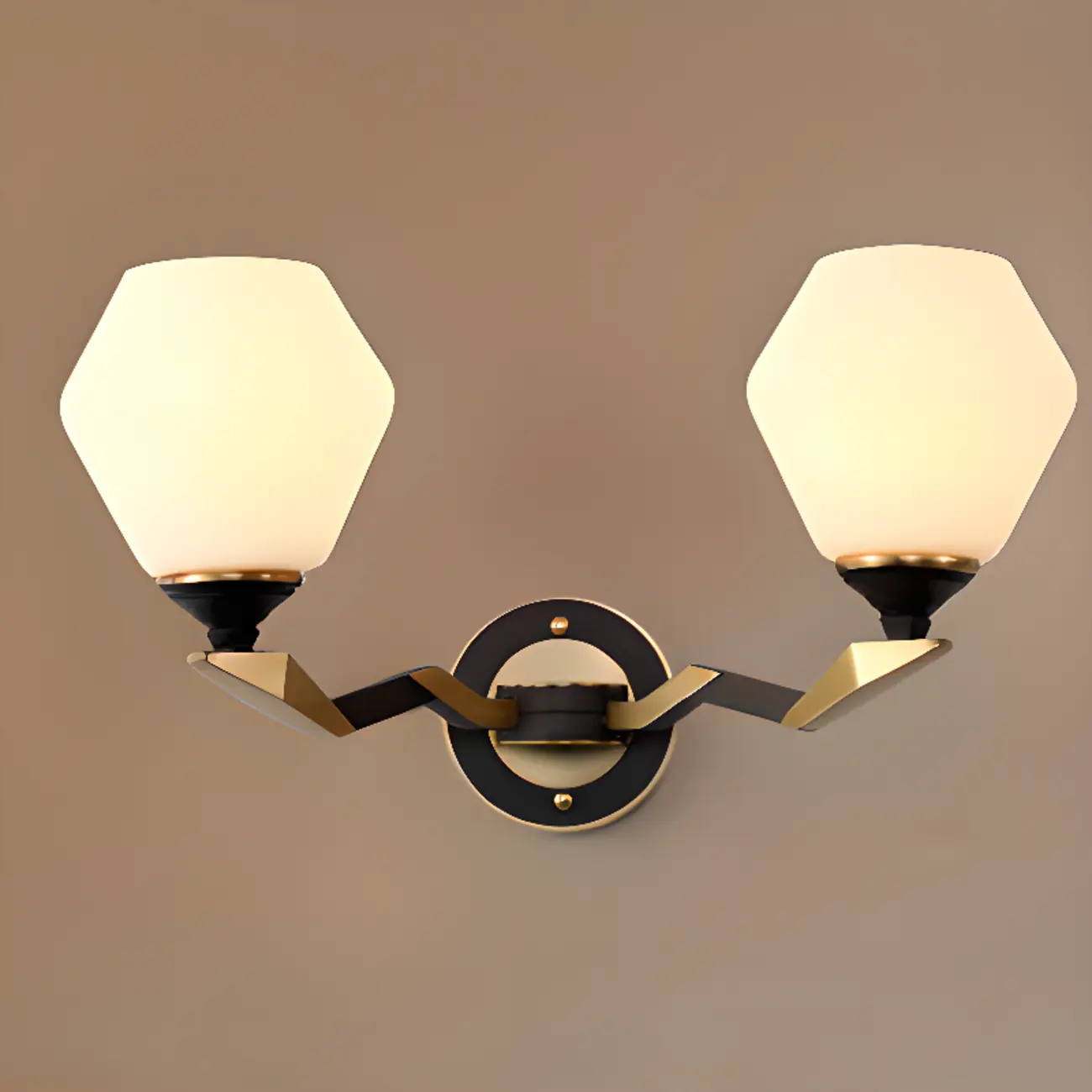 Modern 10 to 14 Inch Geometric Wall Sconce for Residential Use | homeyfad