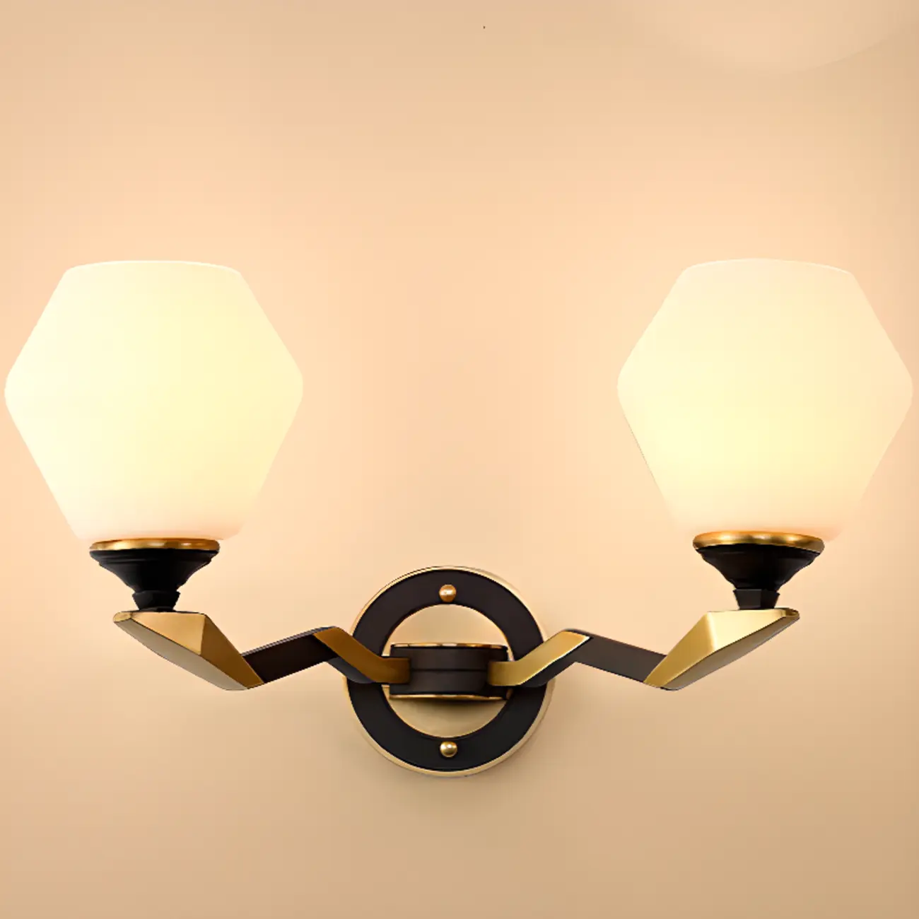 Modern 10 to 14 Inch Geometric Wall Sconce for Residential Use | homeyfad