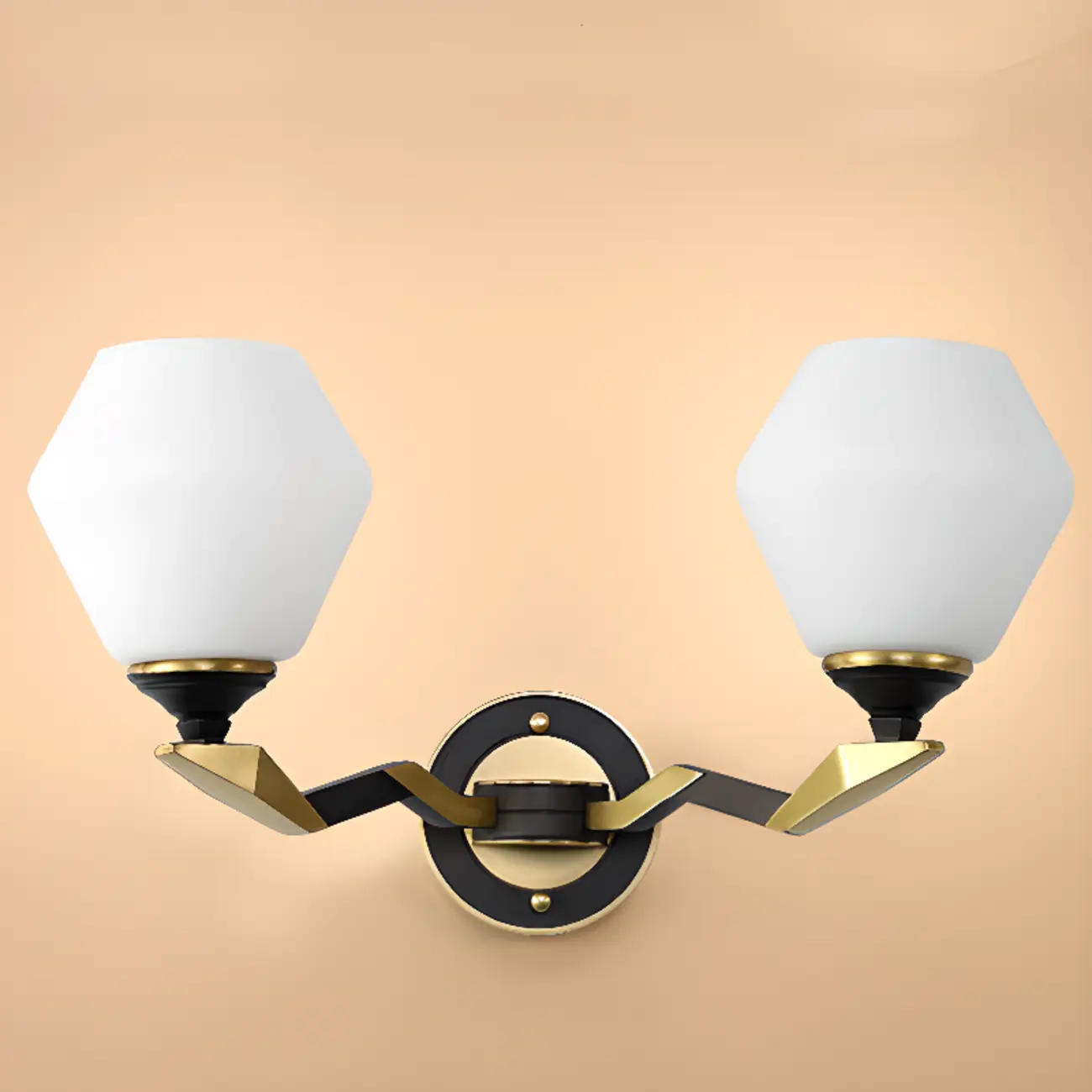 Modern 10 to 14 Inch Geometric Wall Sconce for Residential Use | homeyfad