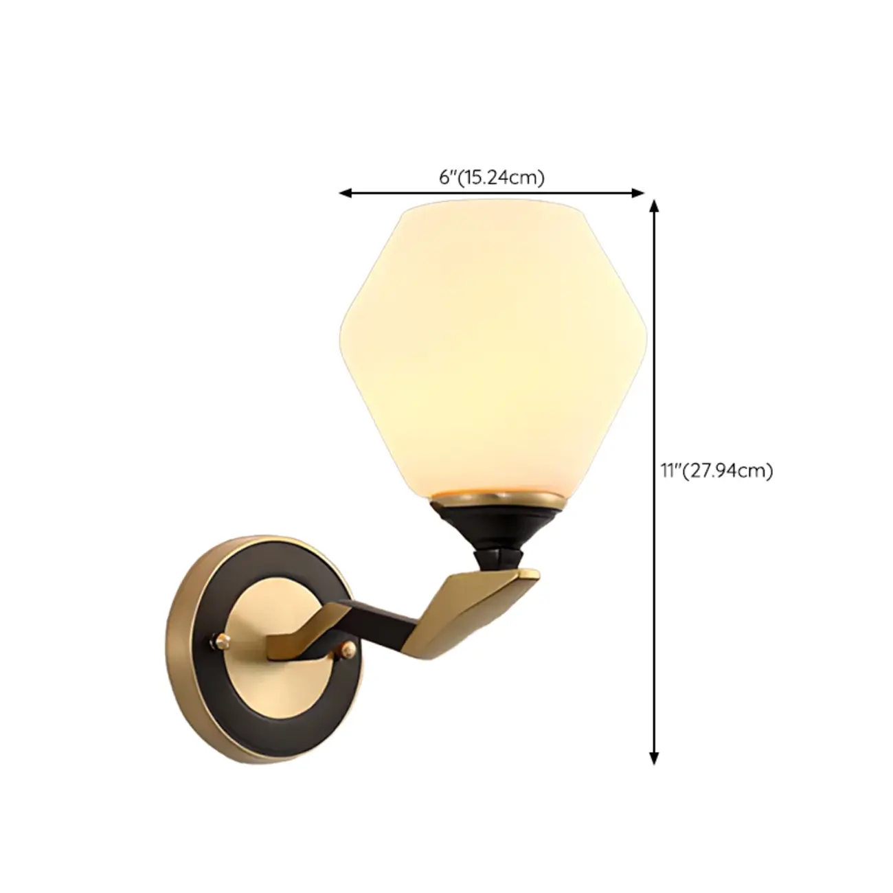 Modern 10 to 14 Inch Geometric Wall Sconce for Residential Use | homeyfad