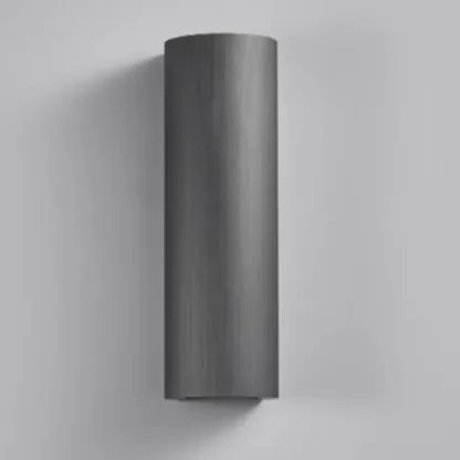 Modern Cylinder Metal Wall Sconce with Clear Up Down Shade Image - 14