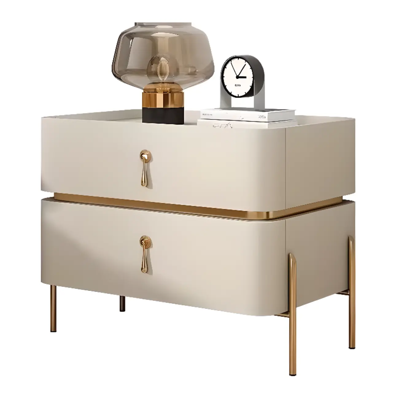 Modern Bedside Table with Sintered Stone Top Image - 14 | homeyfad