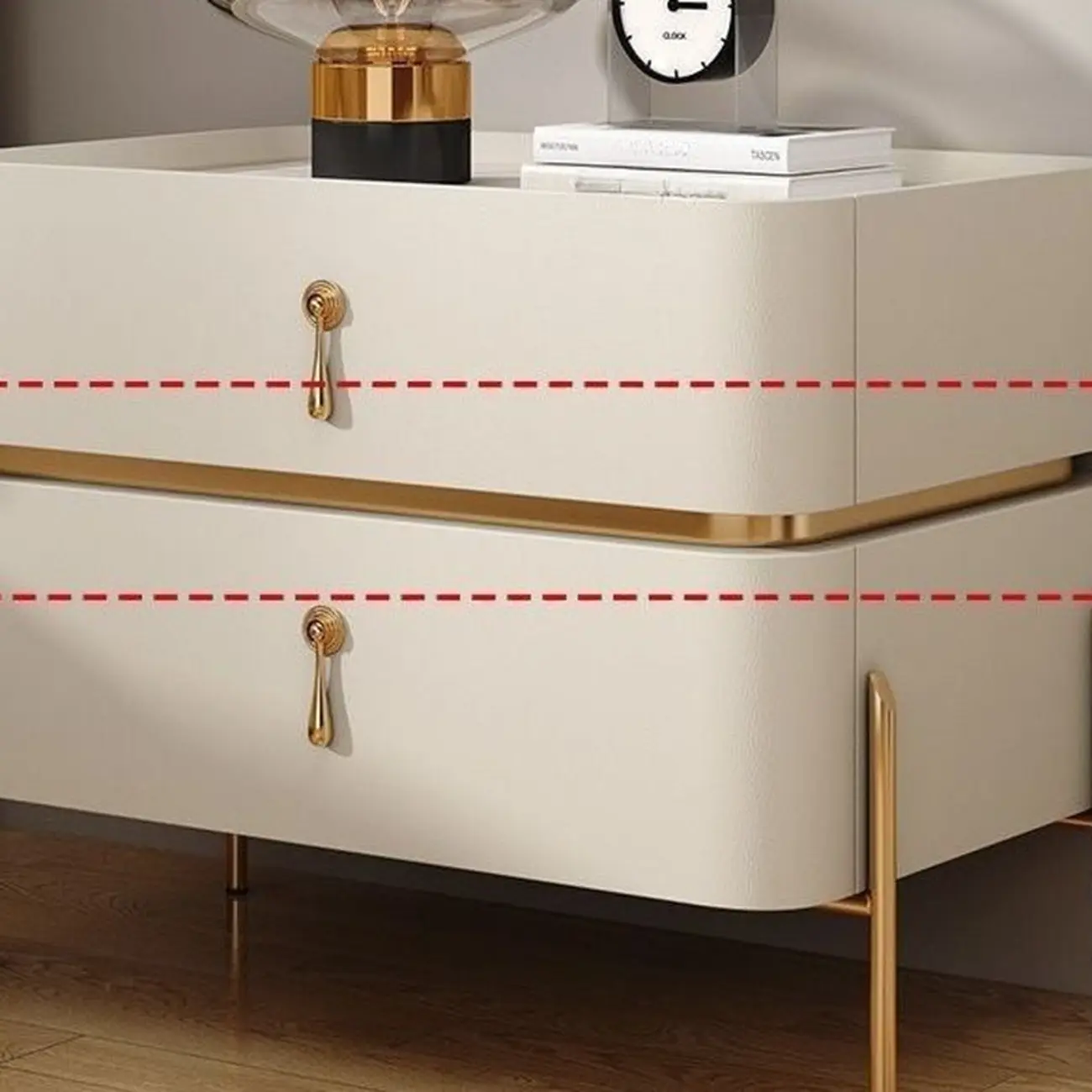 Modern Bedside Table with Sintered Stone Top Image - 8 | homeyfad