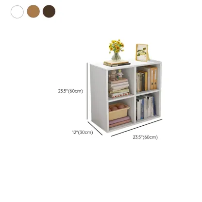 Horizontal Natural Wooden Rectangle Multi-Cube Bookcase Image - 40