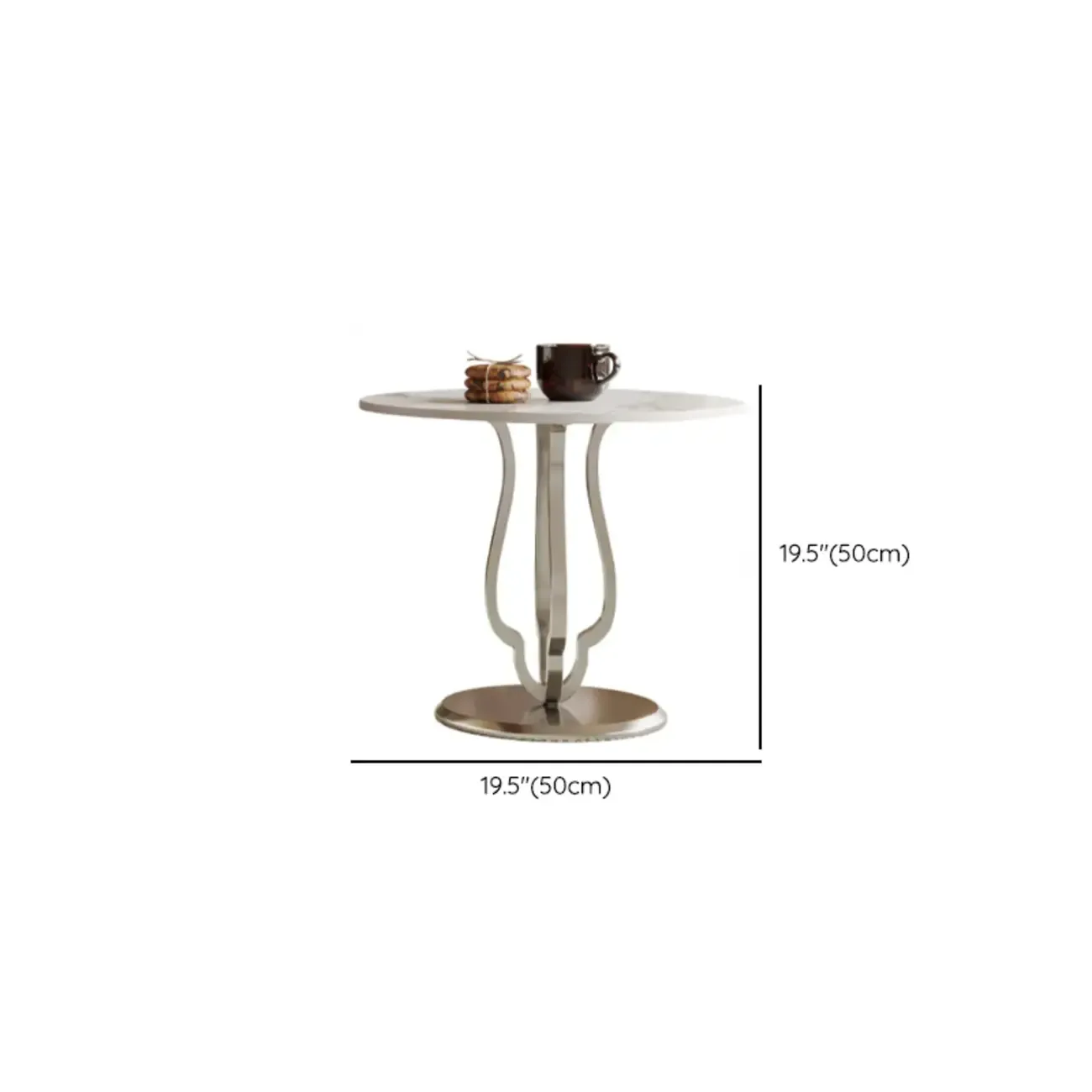 Metal Base Nesting Brown Wood Round Drawer Coffee Table #size