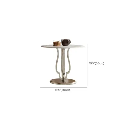 Metal Base Nesting Brown Wood Round Drawer Coffee Table #size