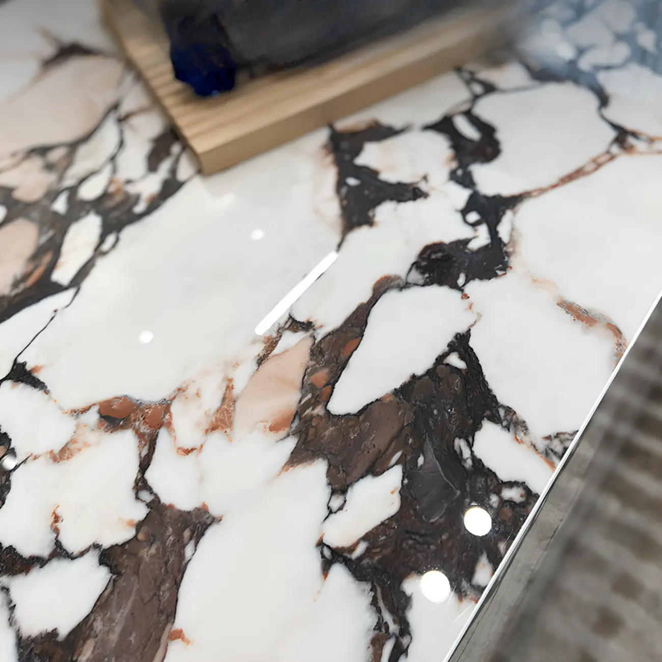 Sleek Sintered Stone Block Base Side Coffee Table Image - 5 | homeyfad