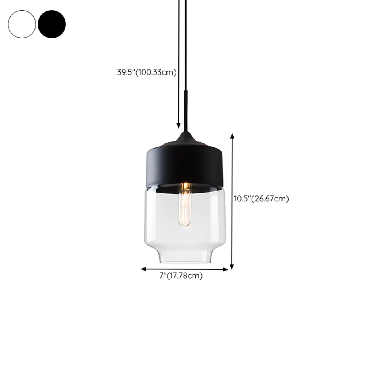 Minimalist Glass Cylinder Kitchen Pendant Light for Dining Area Image - 21 | homeyfad
