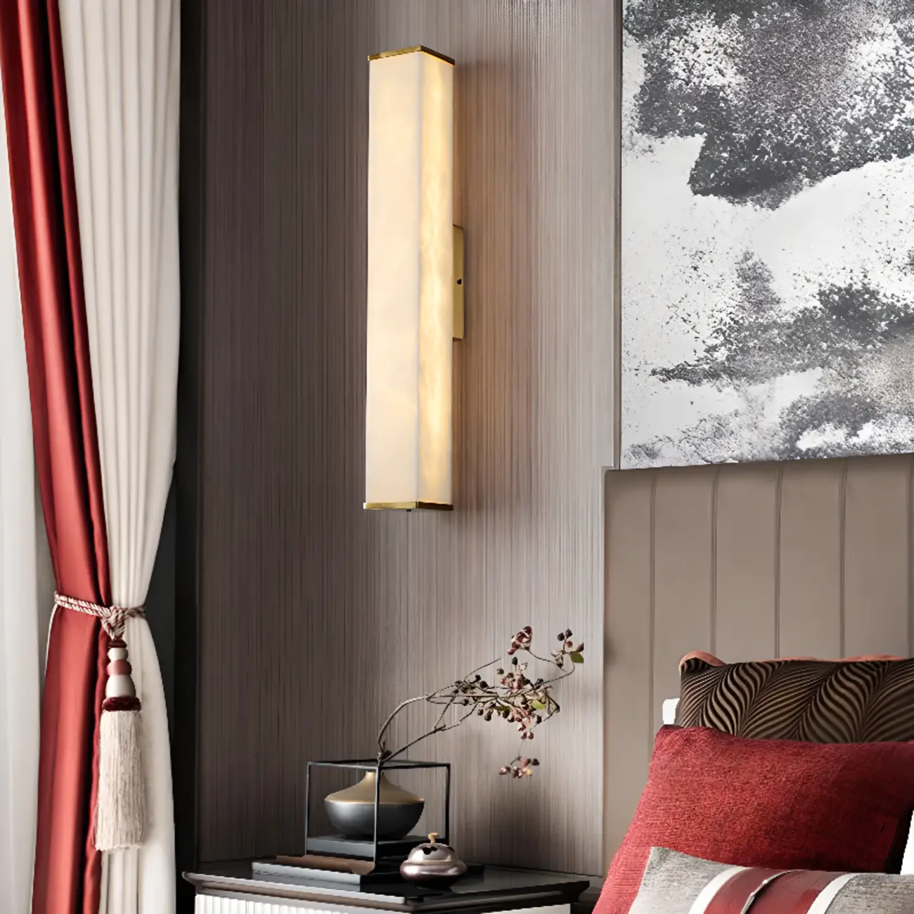 Modern Metallic Rectangular Tri Color Light Metal Wall Lght Image - 2 | homeyfad