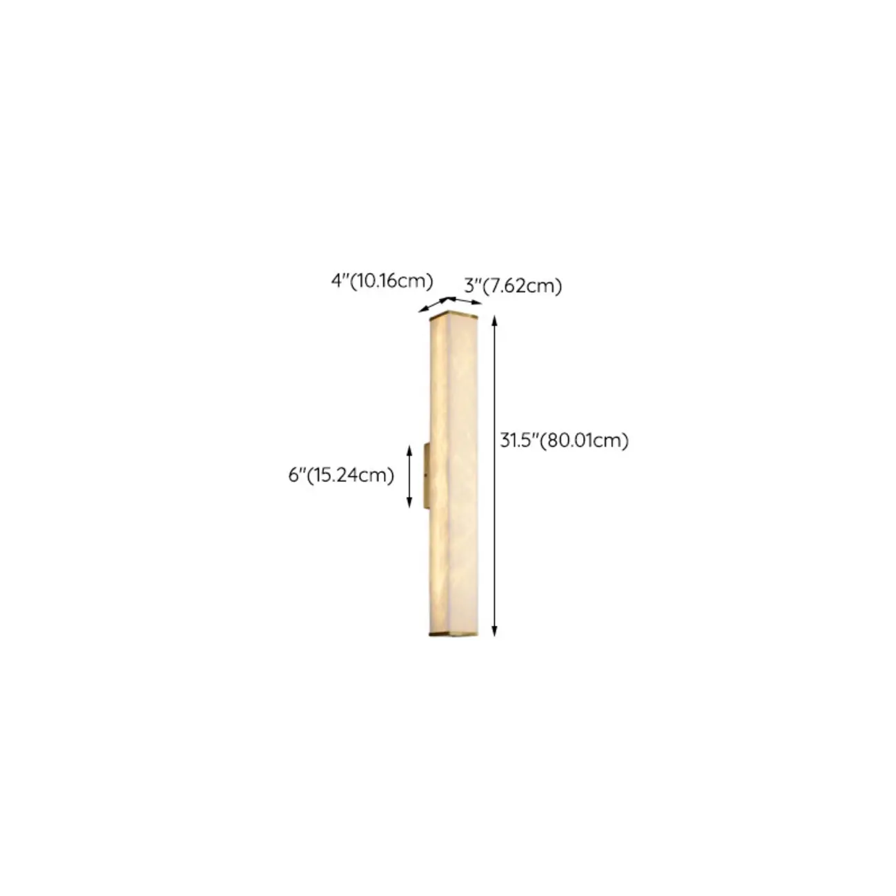 Modern Metallic Rectangular Tri Color Light Metal Wall Lght Image - 15 | homeyfad