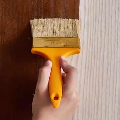 Traditional Dark Brown Wood Round Dining Table Image - 4