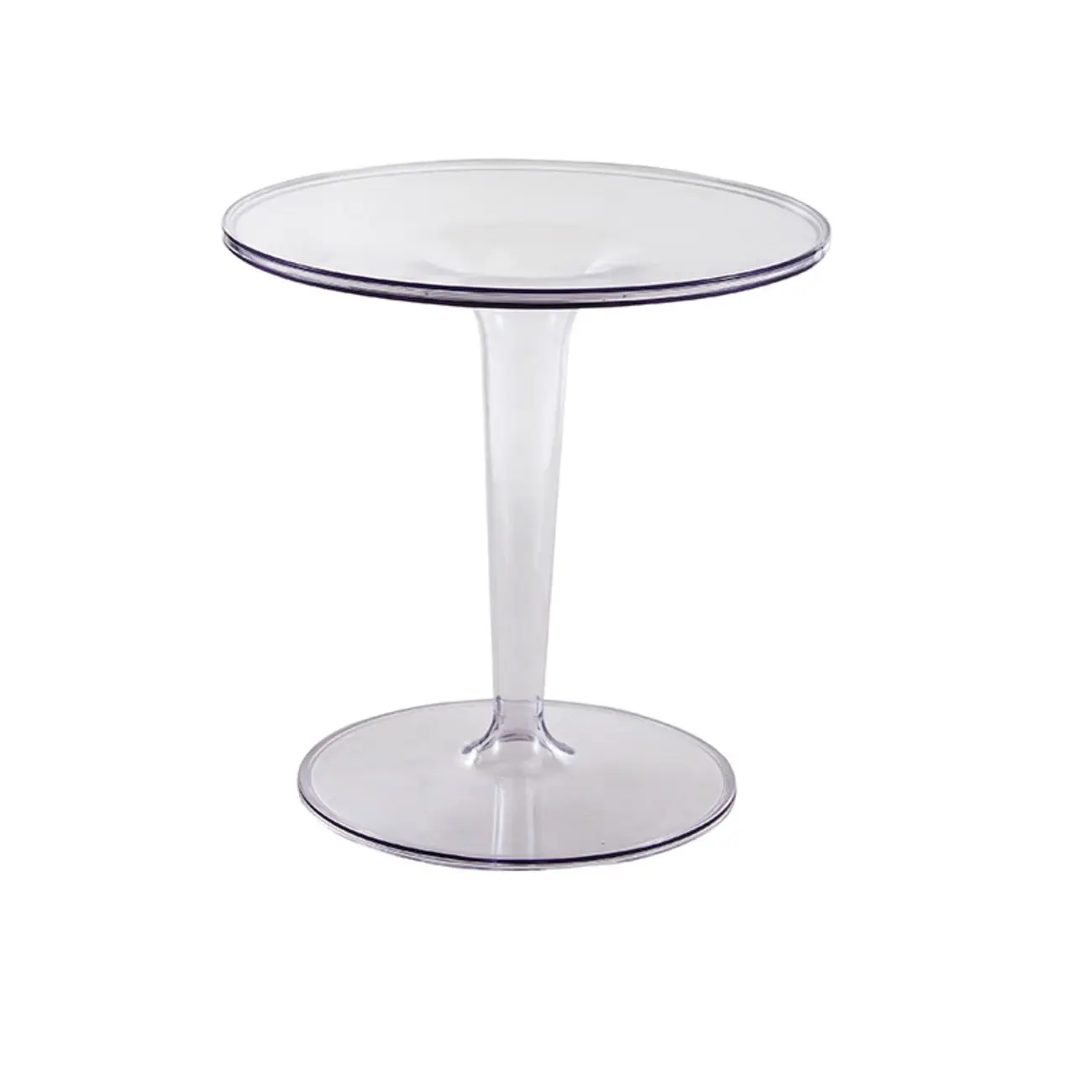 Minimalist Plastic Tawny Round End Table | homeyfad