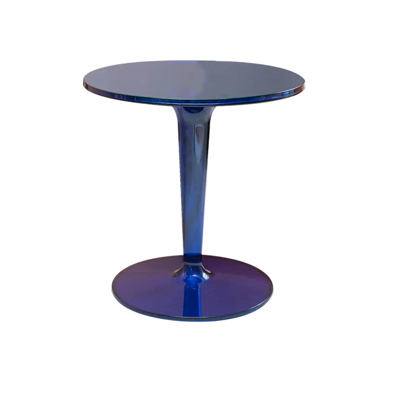 Minimalist Plastic Tawny Round End Table | homeyfad