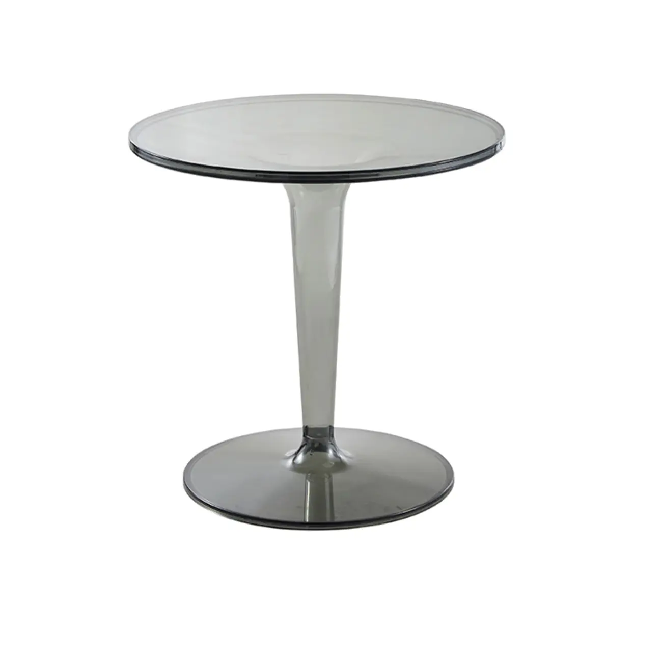 Minimalist Plastic Tawny Round End Table | homeyfad