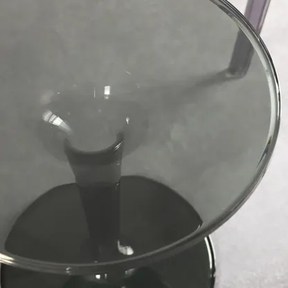 Minimalist Plastic Tawny Round End Table
