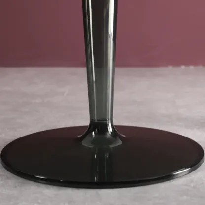 Minimalist Plastic Tawny Round End Table