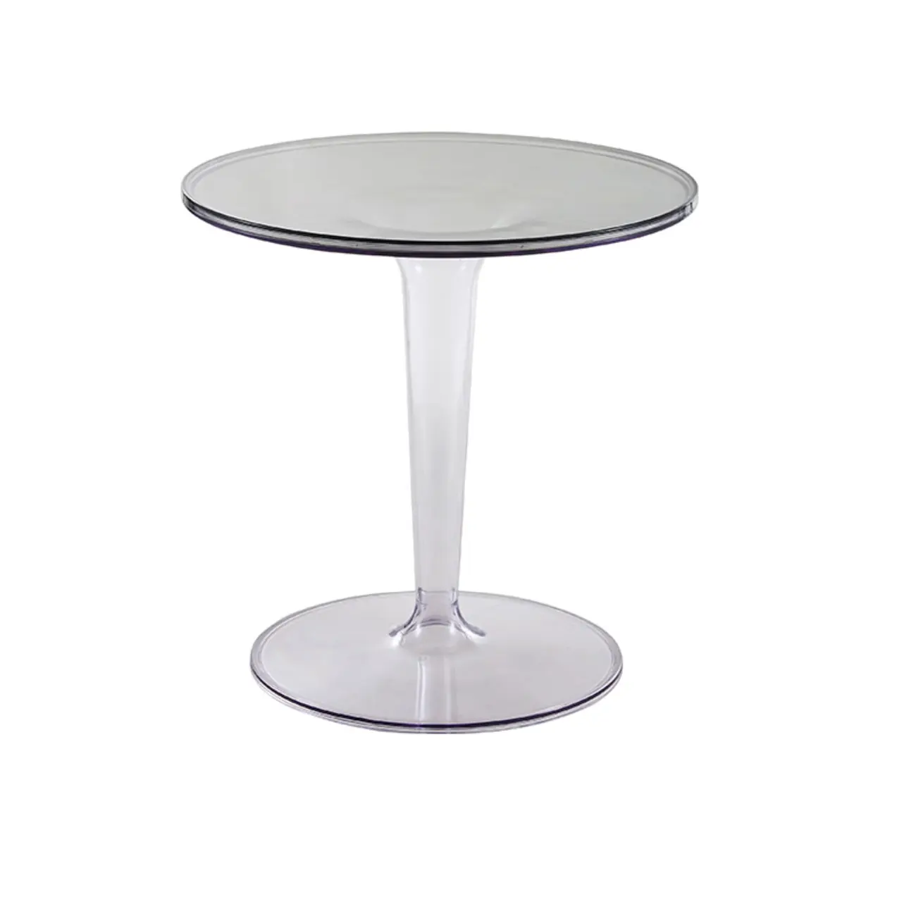 Minimalist Plastic Tawny Round End Table | homeyfad