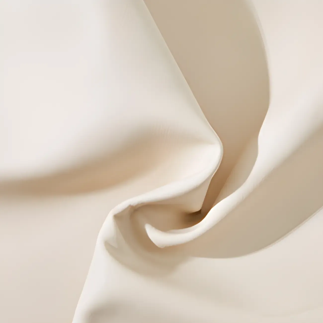 Beige Leather Armless Swivel Wide Office Chair Image - 15