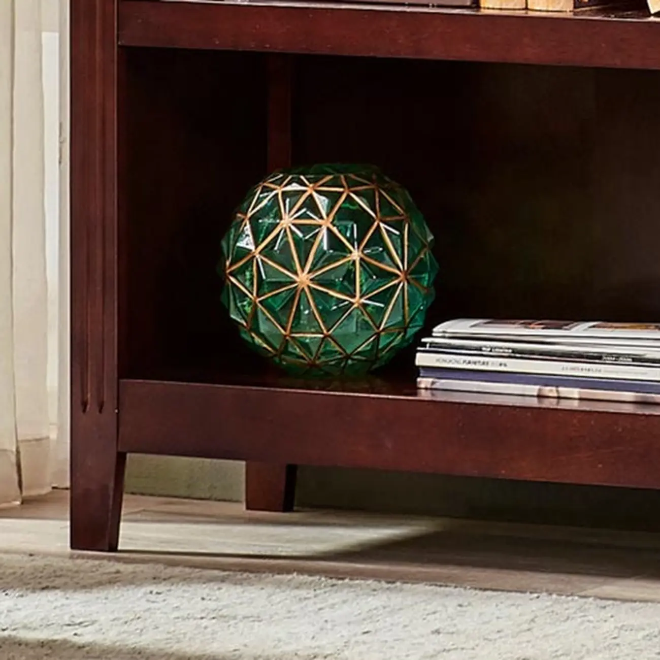 Classic Birch Wood 5-Tier Vertical Barrister Bookcase Image - 10 | homeyfad