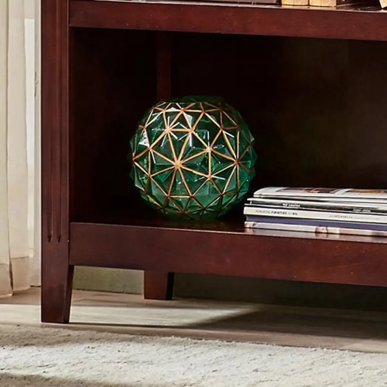 Classic Birch Wood 5-Tier Vertical Barrister Bookcase Image - 10