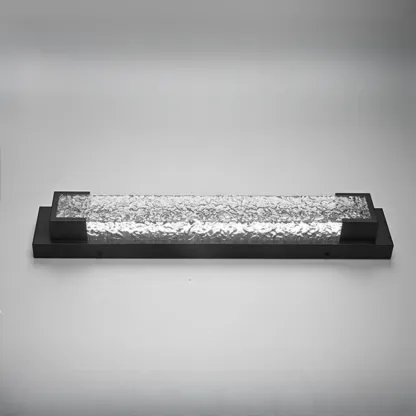 Modern Black Steel Acrylic Outdoor Wall Light Image - 3