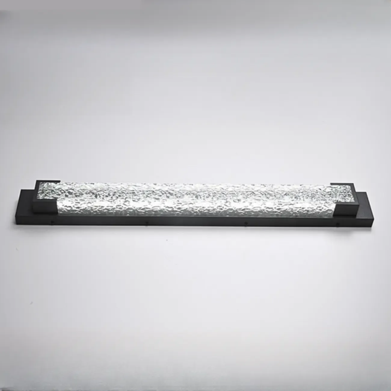 Modern Black Steel Acrylic Outdoor Wall Light Image - 5