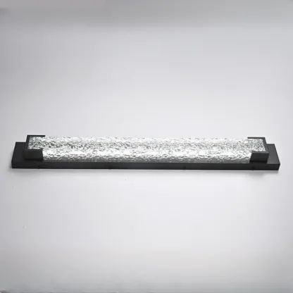 Modern Black Steel Acrylic Outdoor Wall Light Image - 5