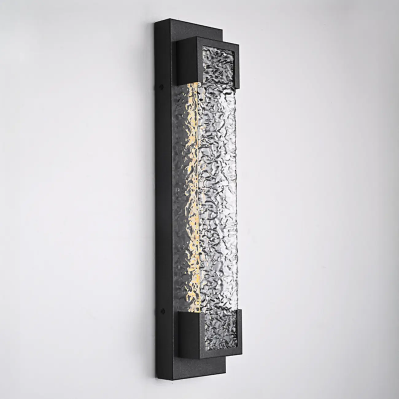 Modern Black Steel Acrylic Outdoor Wall Light Image - 8 | homeyfad