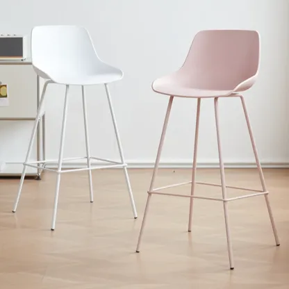 Modern Minimalist Metal Sleek Design Bar Stool