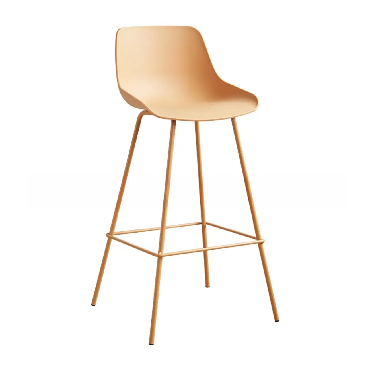 Modern Minimalist Metal Sleek Design Bar Stool