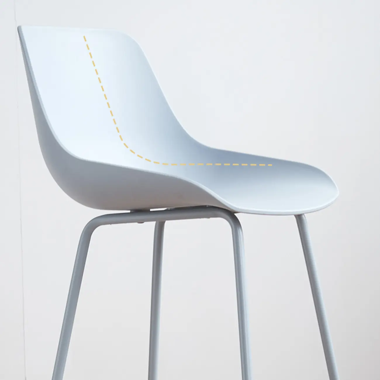 Modern Minimalist Metal Sleek Design Bar Stool | homeyfad