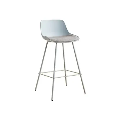 Modern Minimalist Metal Sleek Design Bar Stool