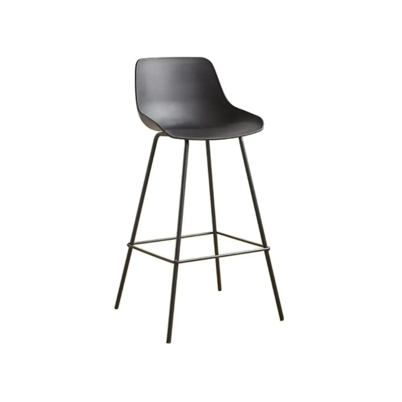 Modern Minimalist Metal Sleek Design Bar Stool