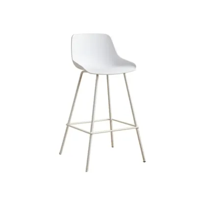 Modern Minimalist Metal Sleek Design Bar Stool