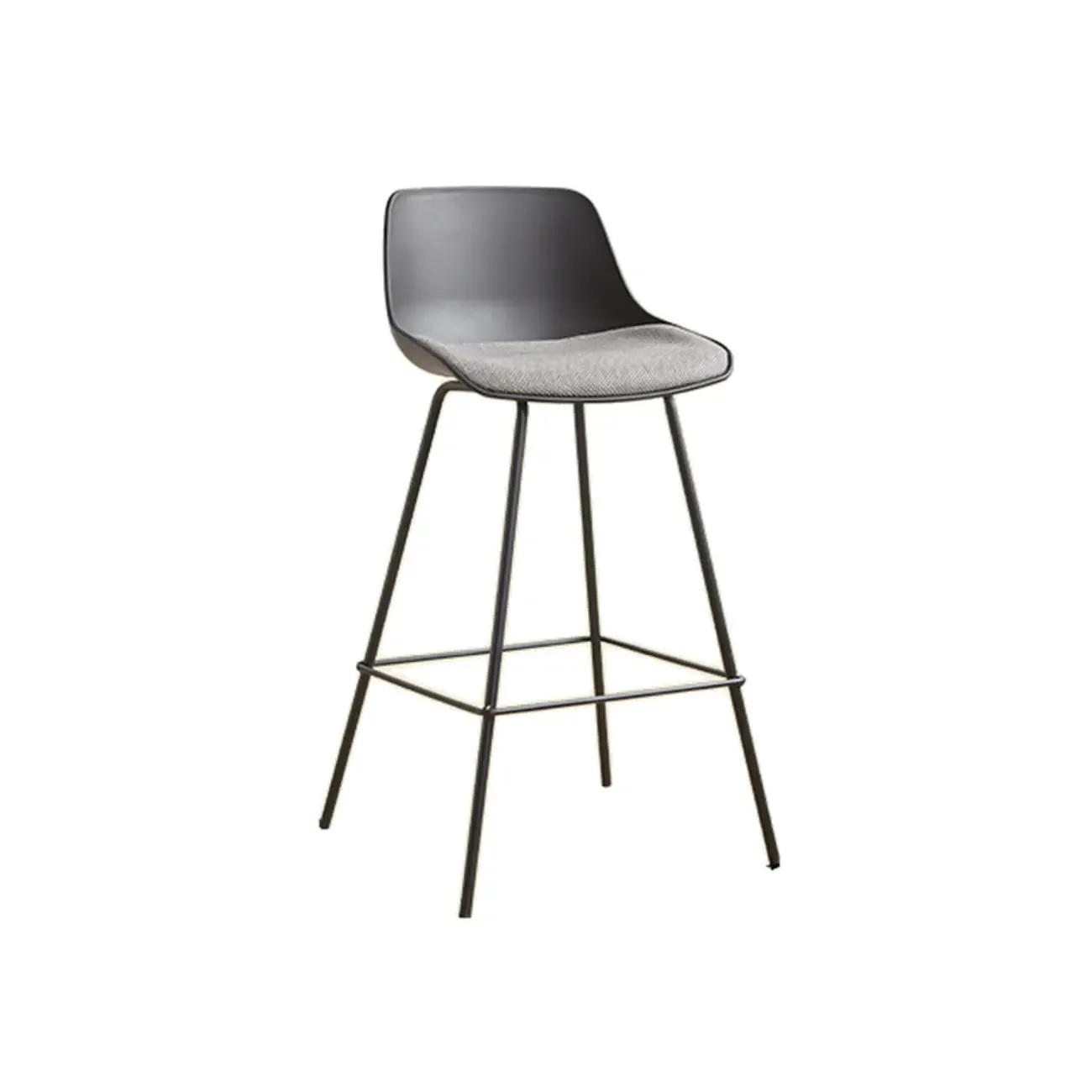 Modern Minimalist Metal Sleek Design Bar Stool