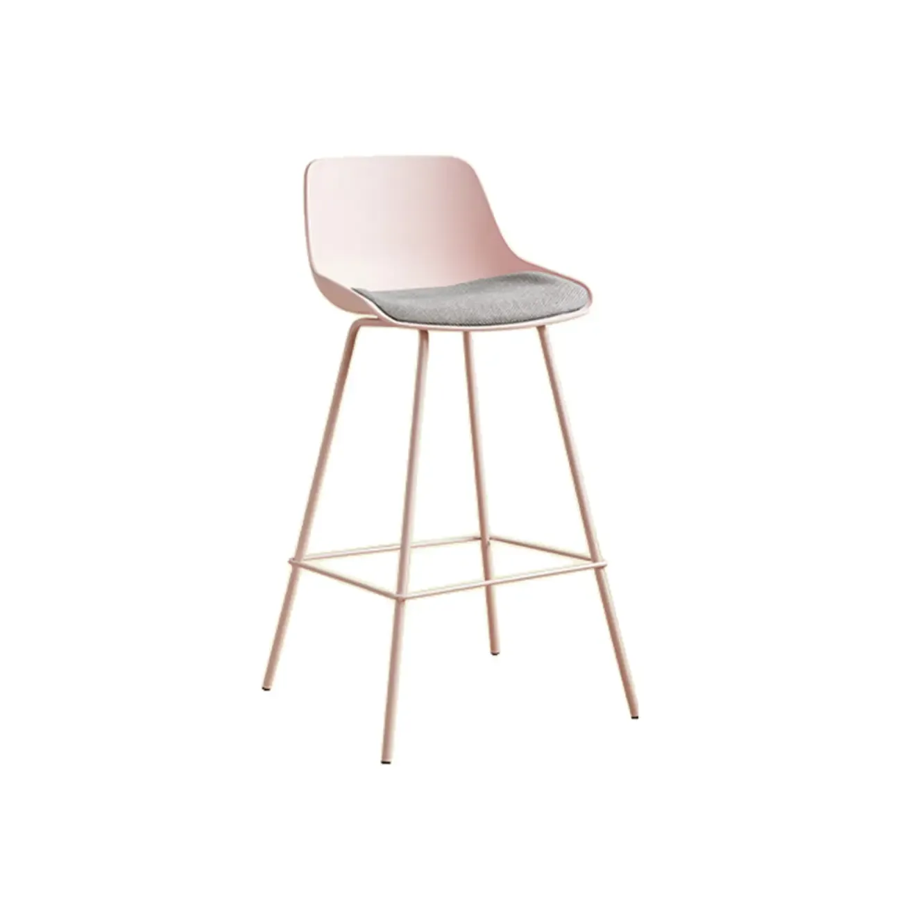 Modern Minimalist Metal Sleek Design Bar Stool