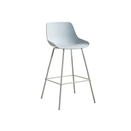 Modern Minimalist Metal Sleek Design Bar Stool